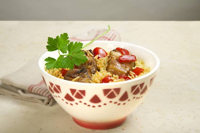 Arroz al estilo murciano