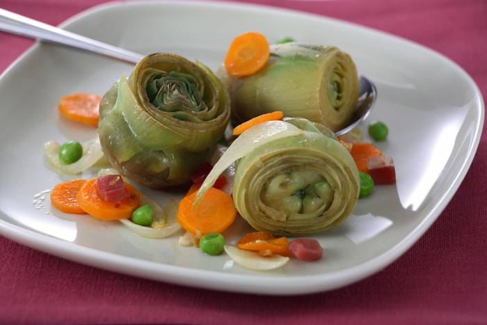 Alcachofas con jamón