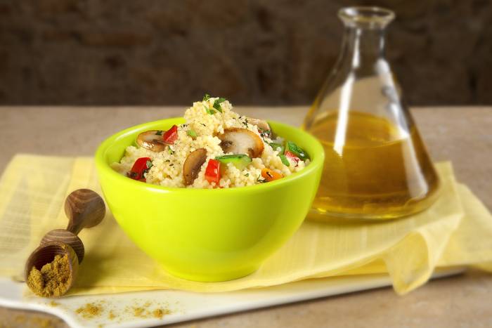 Cuscús con champiñones