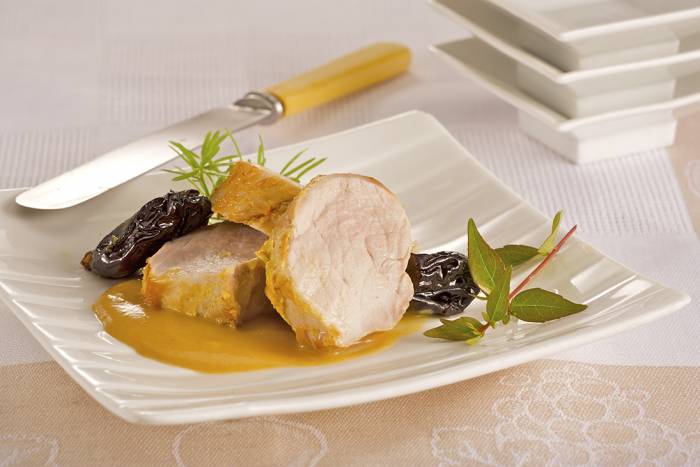 Solomillo a la mostaza