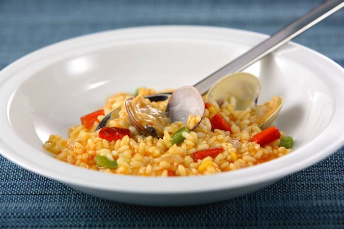 Arroz caldoso con costilla