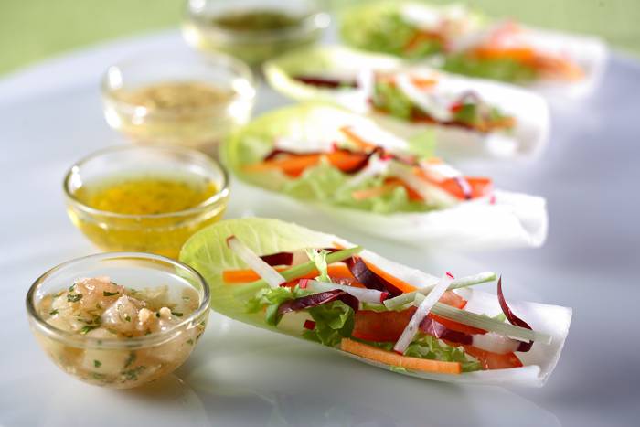 Ensalada de verano con dos aliños