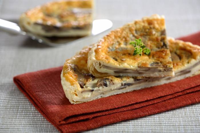 Quiche de champiñones