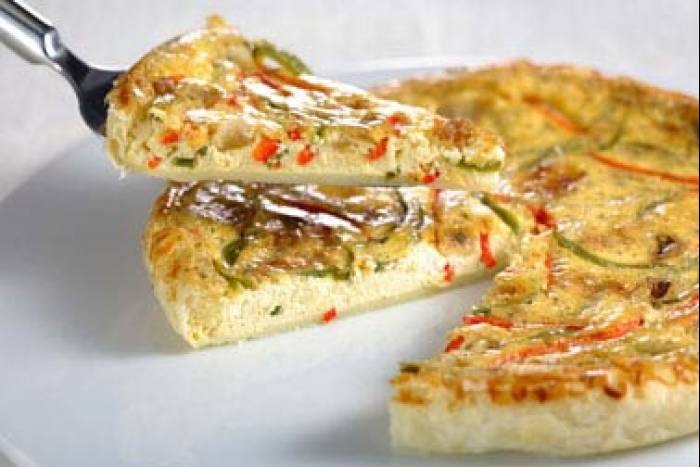 Quiche de pimientos y queso