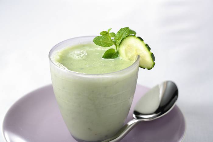 Crema de pepino a la menta