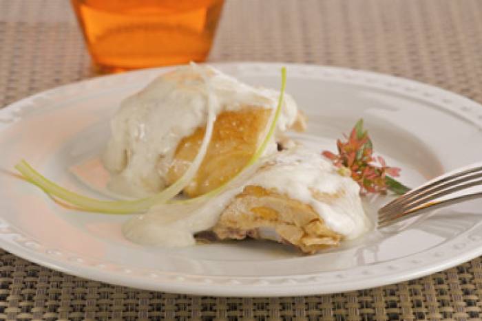 Pollo con salsa de yogur