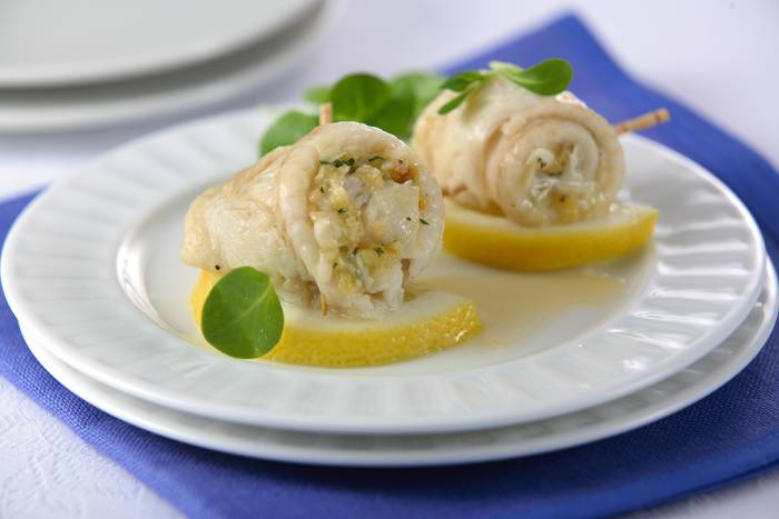 Filetes de lenguado rellenos