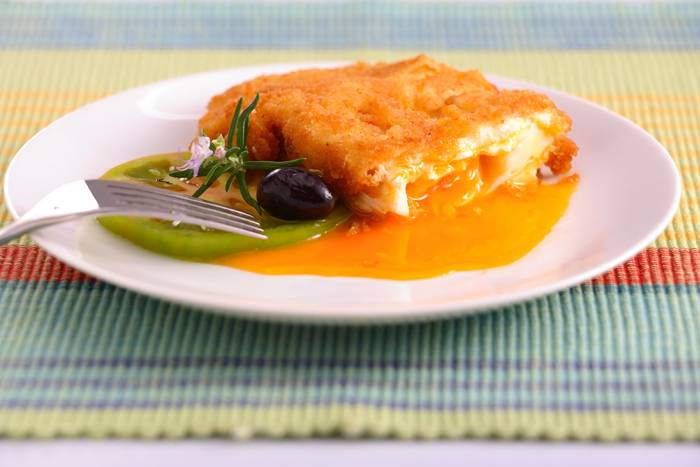 Huevos fritos villeroi