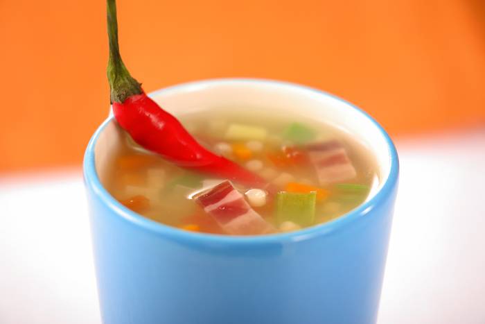 Sopa de verduras con pasta