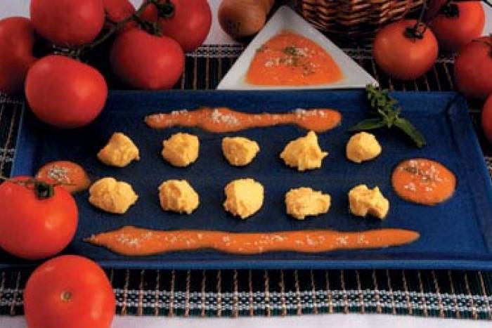 ñoquis de polenta y queso