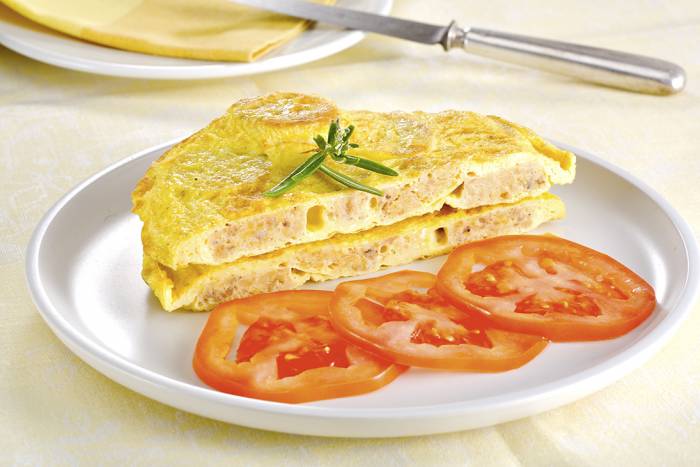 Tortilla de butifarra de huevo