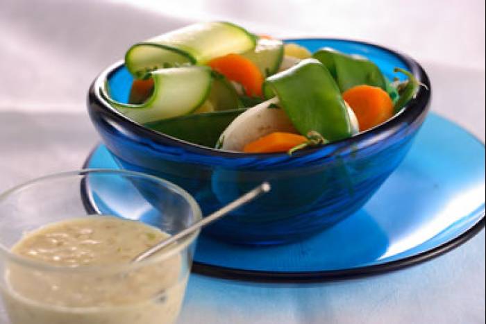 Verduras al Vapor con Salsa