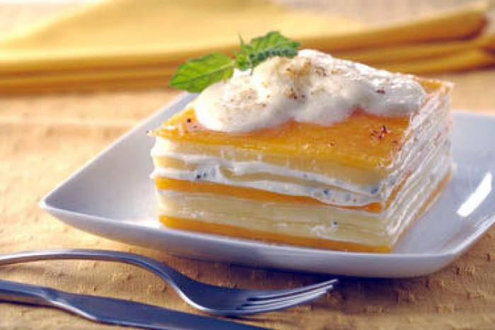 Lasaña a los cinco quesos