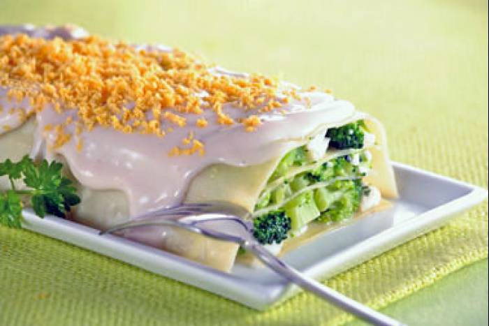 Lasaña con Brócoli