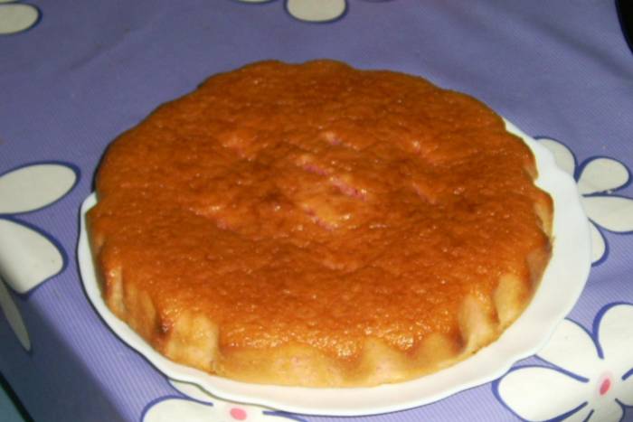 Bizcocho de gelatina de fresa