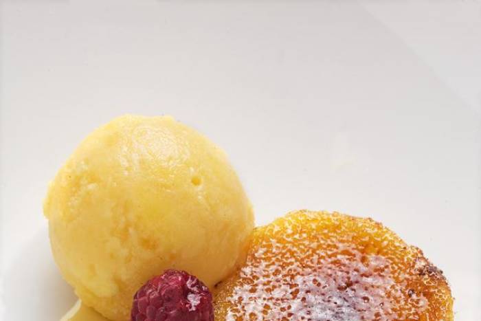 Crema de naranjas al horno