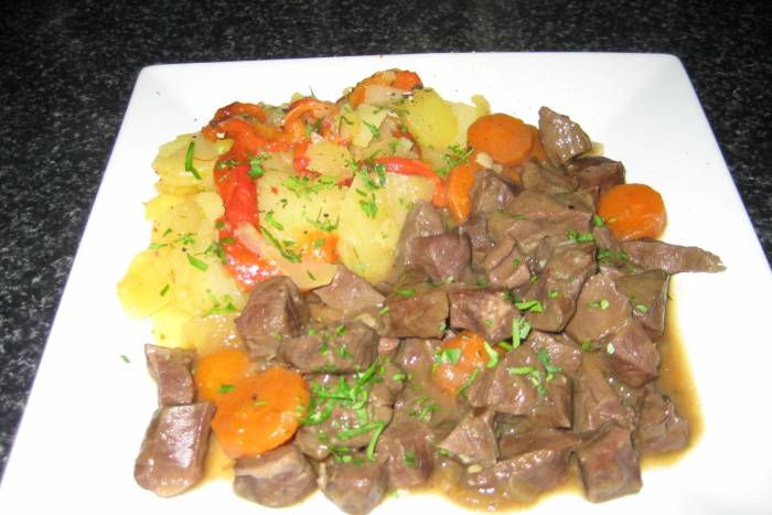 Corazón de ternera al jeréz