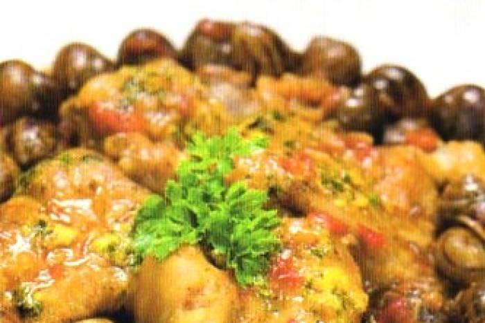 Manitas de cerdo con caracoles