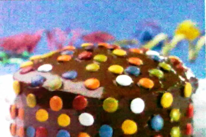 Tarta de chocolate casera con lacasitos