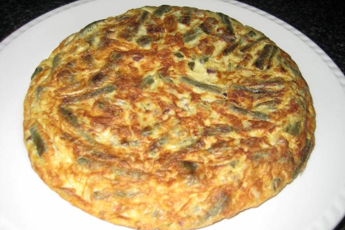Tortilla de judias verdes