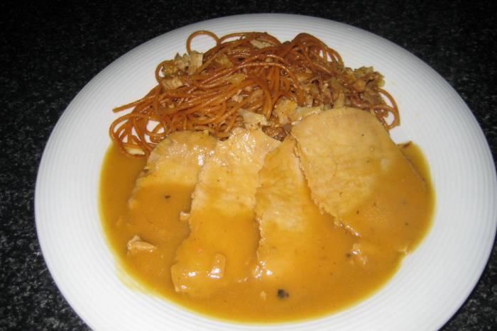 Cinta de lomo en salsa