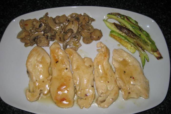 Filetes de pollo al limón