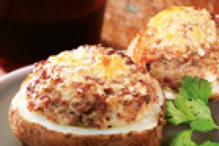 Patatas rellenas gratinadas