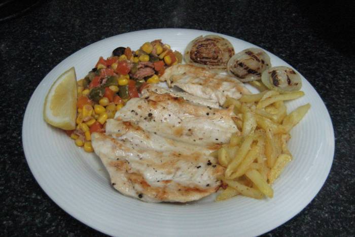 Churrasco de pollo al limón