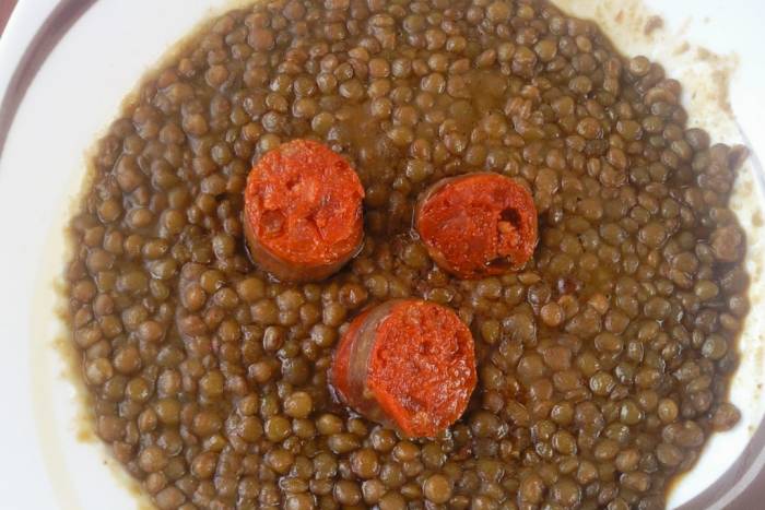 Lentejas con chorizo