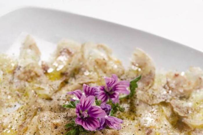 Carpaccio de pies de cerdo