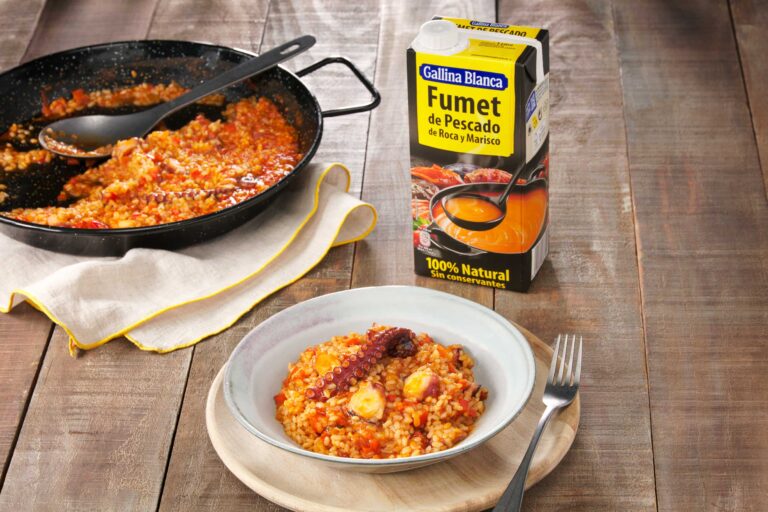 Arroz meloso de pulpo a la gallega