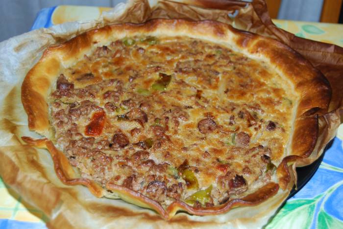 Quiche de carne picada