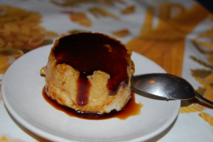 Flan de arroz con leche