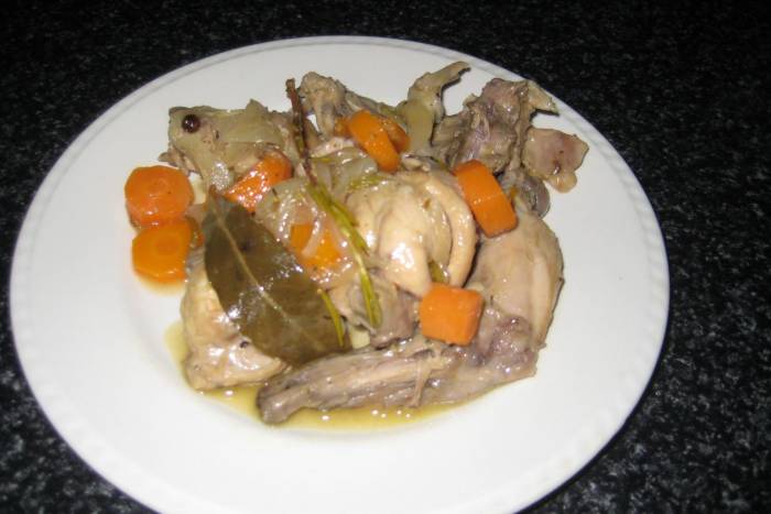 Conejo en escabeche ligero