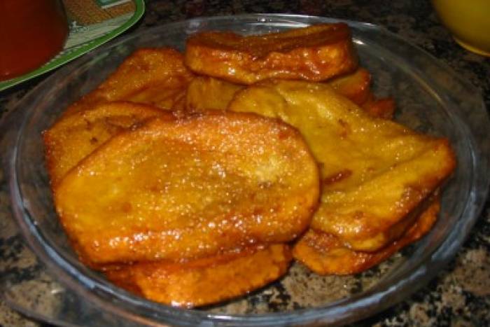 Rebanadas de pan frito