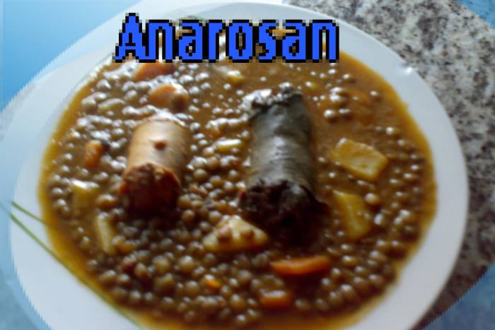 Lentejas pardinas con chorizo y morcilla