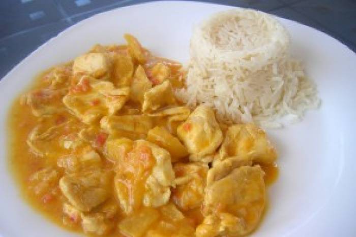 Pavo con curry