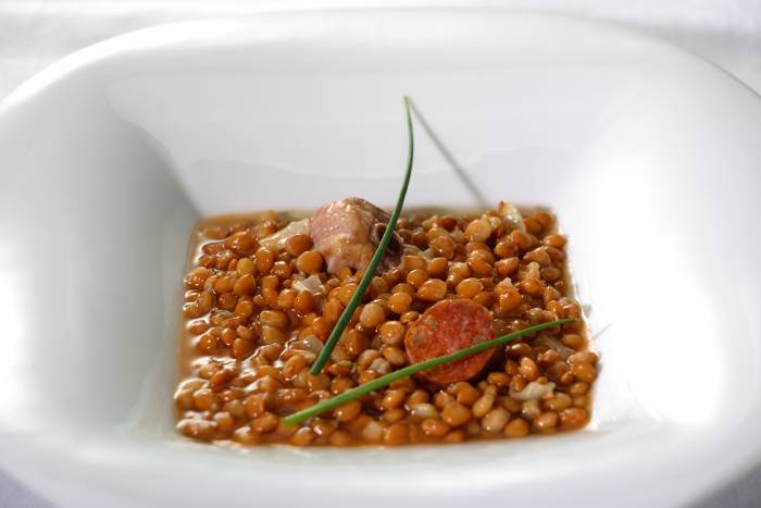 Estofado de lentejas con chorizo