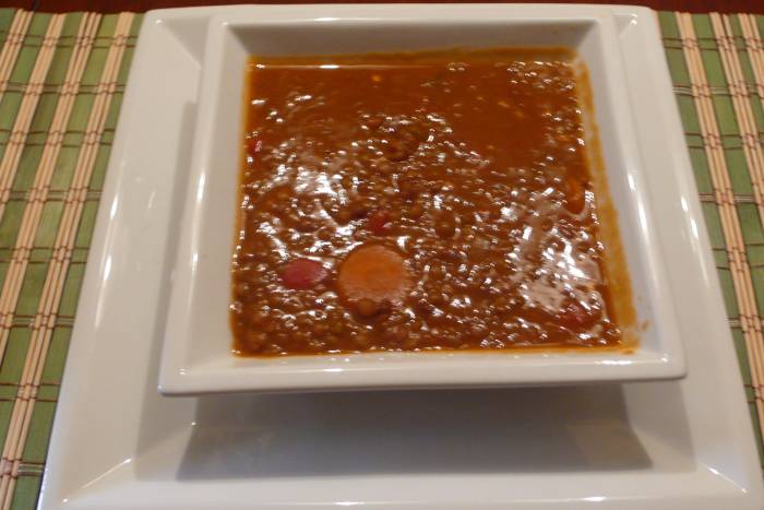 Lentejas bajas en grasa light