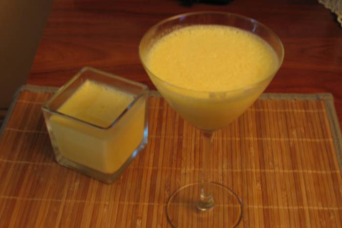 Suave espuma de naranja