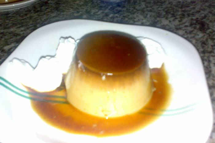 Flan de colacao con galletas para mi princesa carmennoa