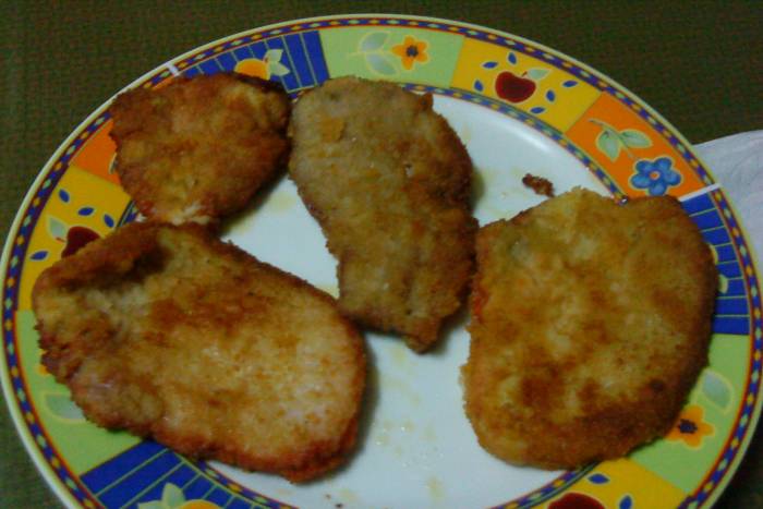 Cinta de lomo empanado