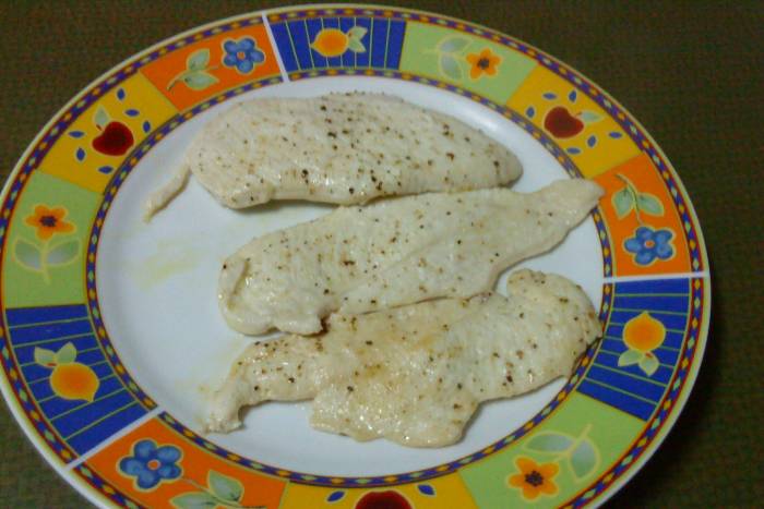 Pechuga de pollo a la plancha de dieta