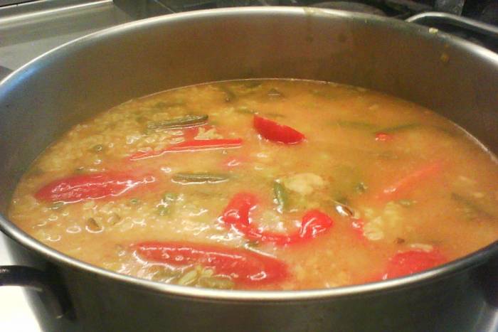 Estofado de verduras con arroz