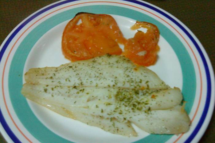 Filete de lenguado al horno de dieta