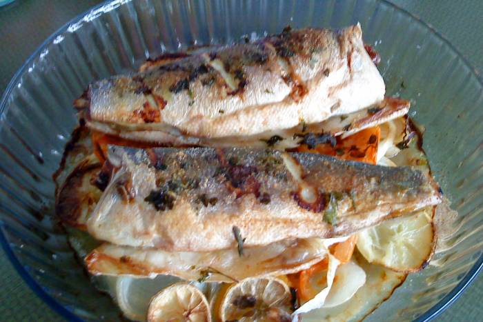 Lubina al Horno para Dieta Blanda