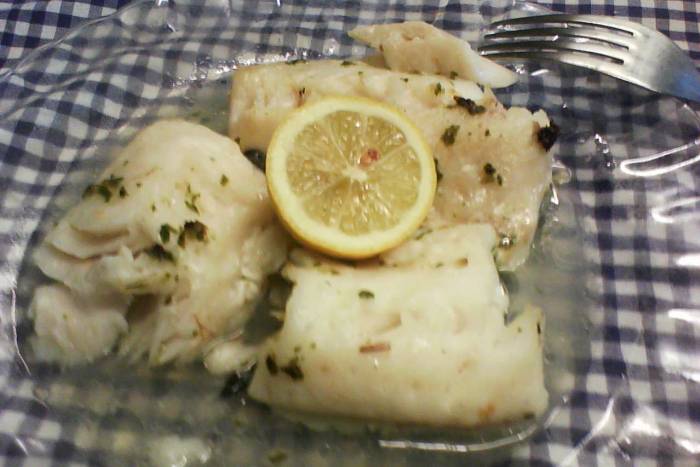 Lomo de merluza al limón