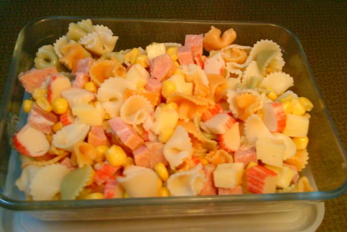 Ensalada margarita para tupper