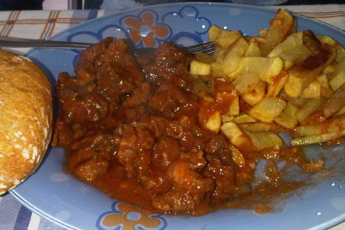 Carne al toro estilo gaditano