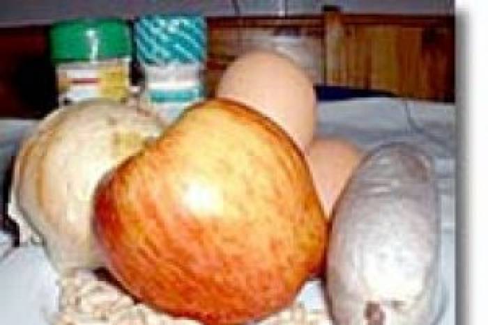 Morcillas de burgos con manzana